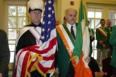 Vince Eikmeier with Old Glory and Tom Murphy with the Tricolor