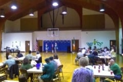 Great crowd watching dancers