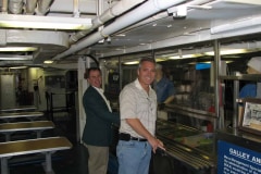 Mitch and Bill belly up for some Navy $%^& on a shingle.