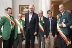left to right: Pat Naughton, JP Carroll, Michael Collins (Irish Ambassador), Jack Cassells, Gov Bob McDonnell, Hugh Naughton